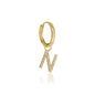 The Yellow Gold Diamond Letter Earrings