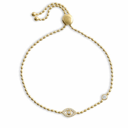 The Evil Eye Bracelet (Gold and silver)