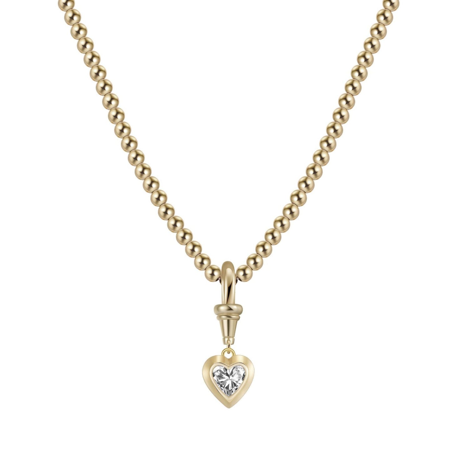 The Silver Petites Coeur Necklace