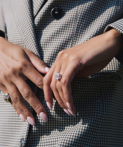 The Silver Sophia Sapphire Ring