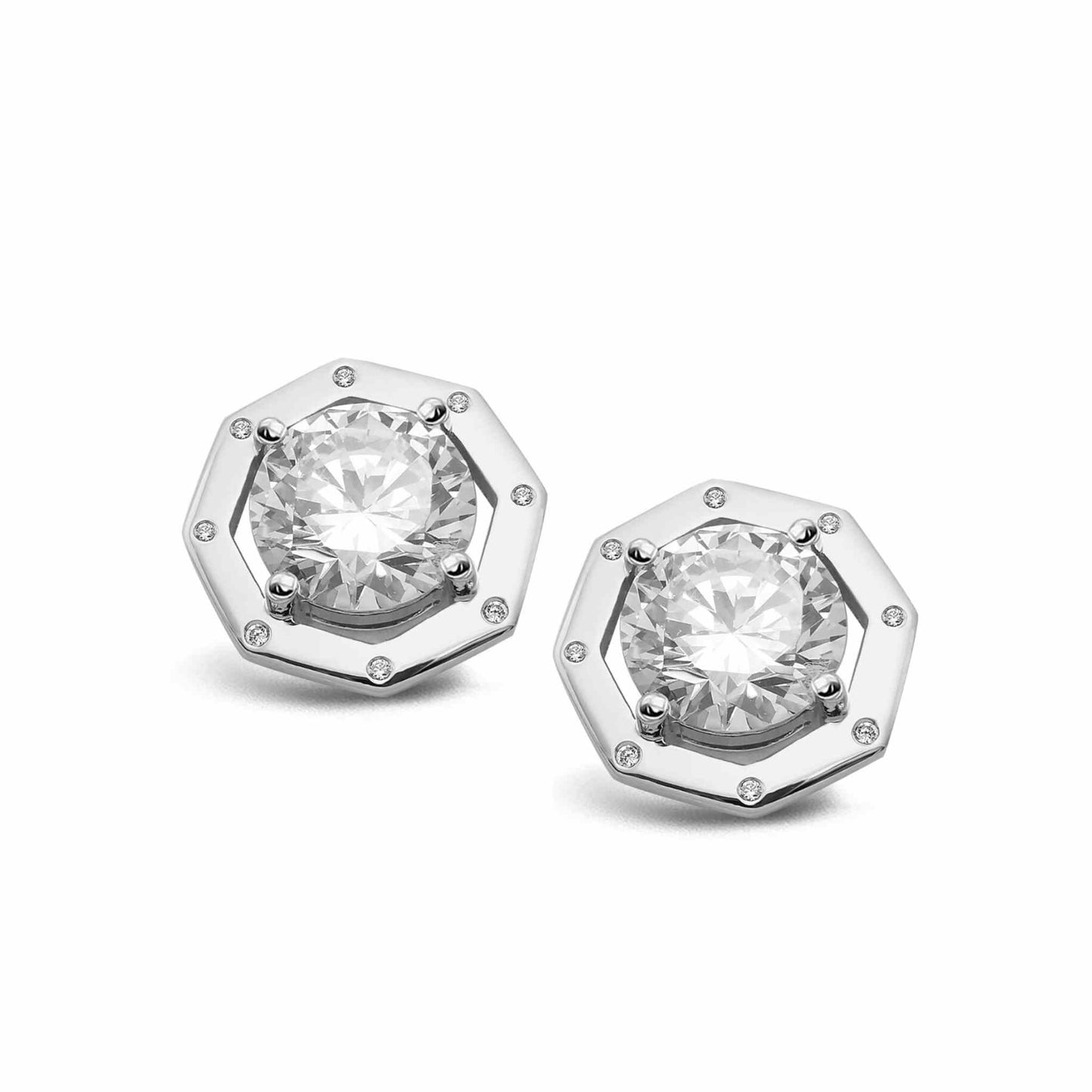 The Silver Seraphina Studs