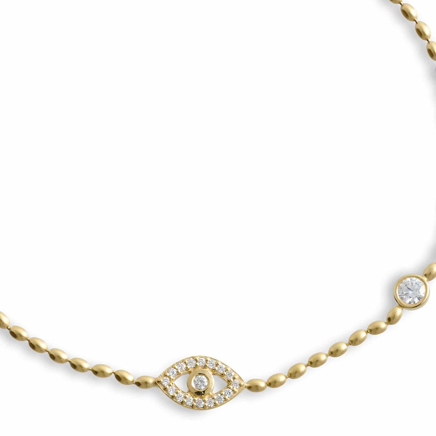 The Evil Eye Bracelet (Gold and silver)