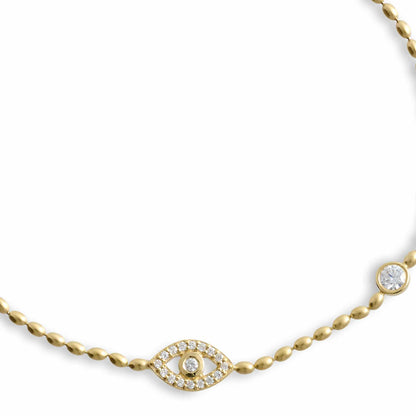 The Evil Eye Bracelet (Gold and silver)