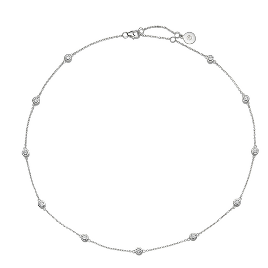 The Silver 'Diamonds' By The Metre Necklace