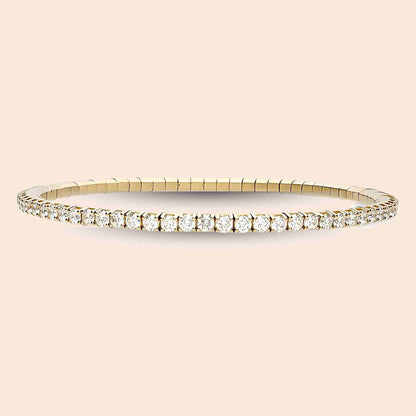 The Stretch Lab-Grown Diamond Tennis Bracelet