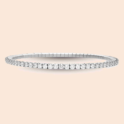 The Stretch Lab-Grown Diamond Tennis Bracelet