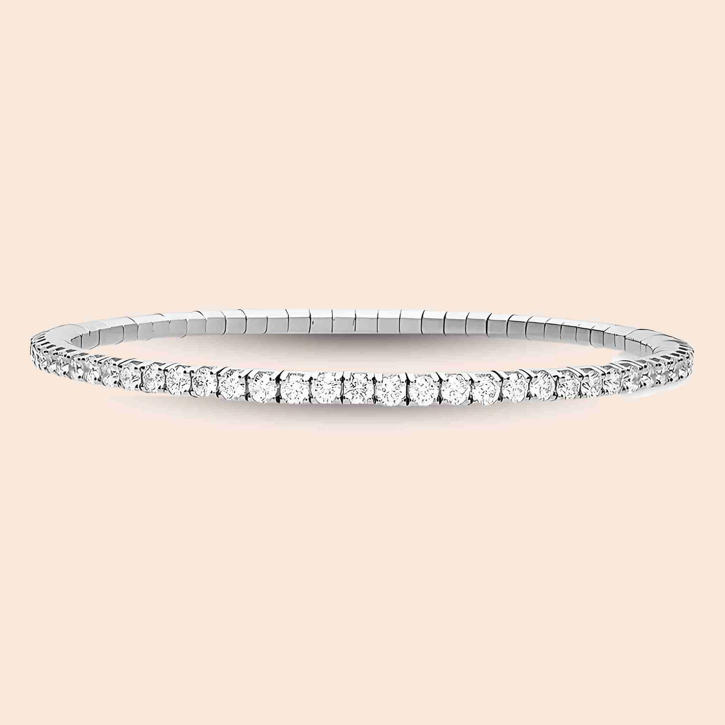 The Stretch Lab-Grown Diamond Tennis Bracelet