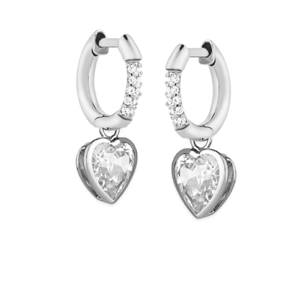 The Silver Big Love Earrings