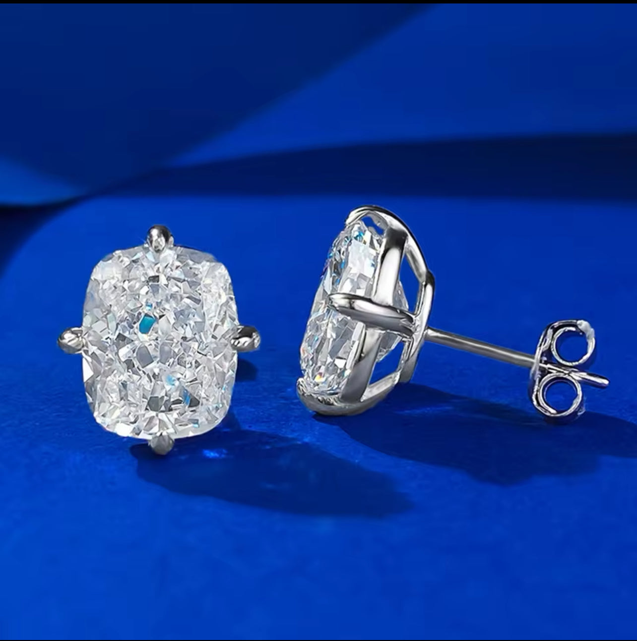 The Silver Sophia Sapphire Earrings