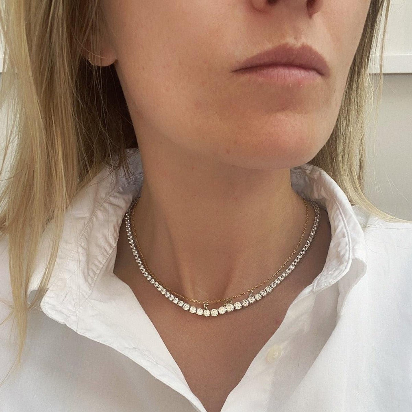 The Moissanite Graduated Collar