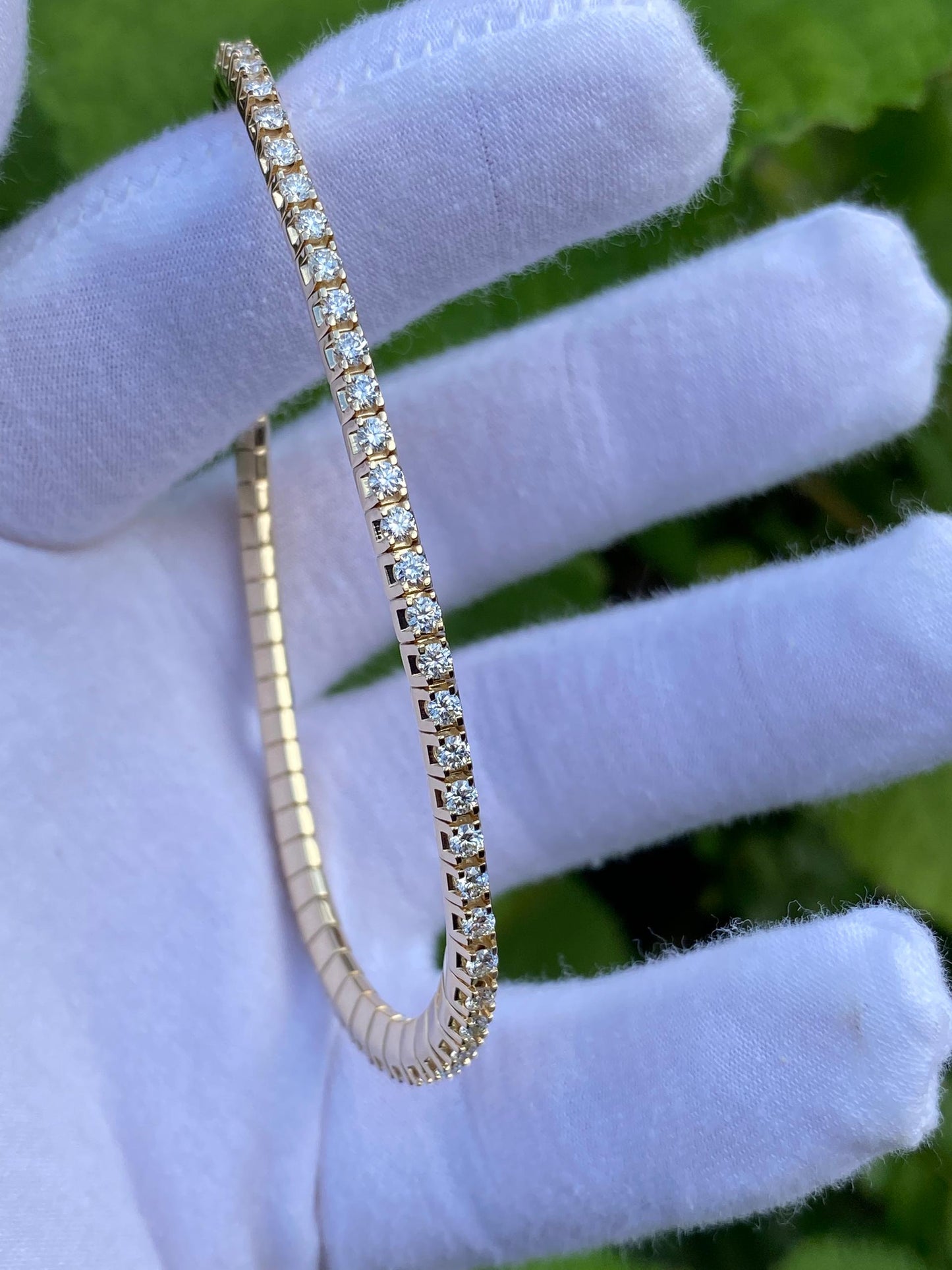 The Stretch Lab-Grown Diamond Tennis Bracelet