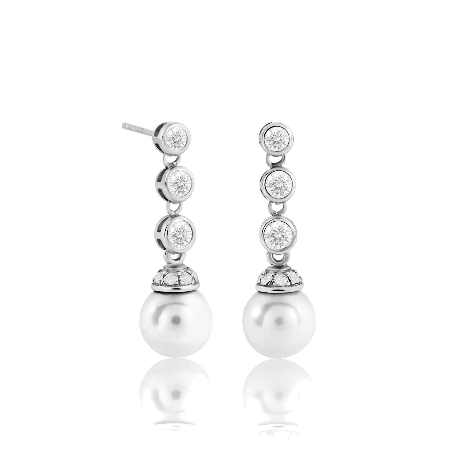 The Pearl and 'Diamond' Earrings